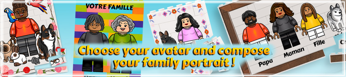 Briquestore - Avatar family portrait puzzle